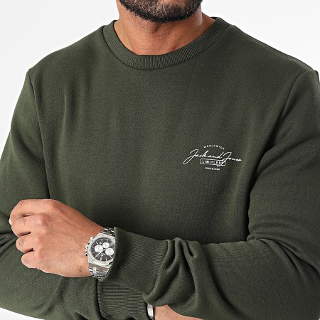 Jack And Jones - Ferris Sudadera cuello redondo Caqui Verde