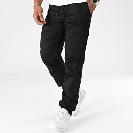 Jack And Jones - Pantaloni cargo dal taglio ampio - Nero