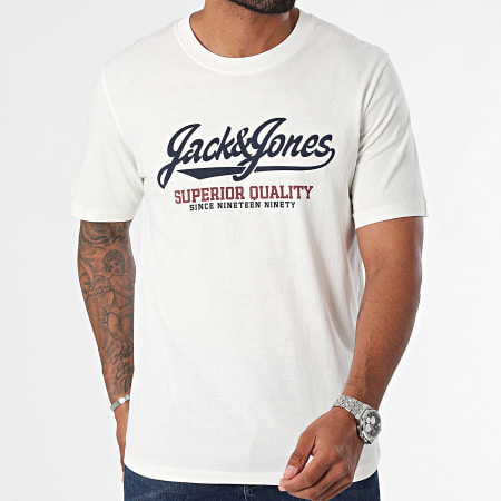 Jack And Jones - Lote De 2 Camisetas Hudson Beige Claro Burdeos