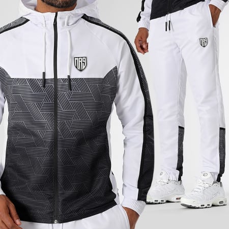 MA9 Mafia Nueve - Ensemble De Survetement Diamant Gradiente Carbon White