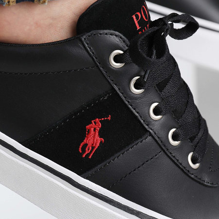 Polo Ralph Lauren - Zapatillas Hanford III Negro Rojo