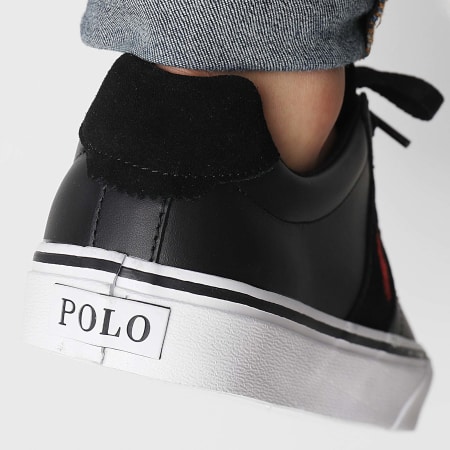 Polo Ralph Lauren - Zapatillas Hanford III Negro Rojo