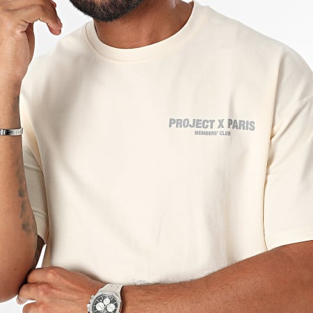 Project X Paris - Ronde Hals T-shirt 2410124 Licht Beige