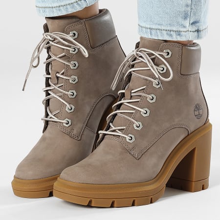 Timberland - Stivali donna Allington Heights 6 Inch Lace Up A5Y6Z Taupe Nubuck