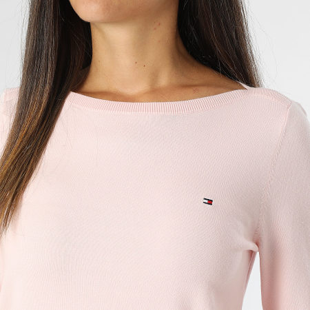 Tommy Hilfiger - Jersey Mujer Punto Barco 0099 Jersey Rosa