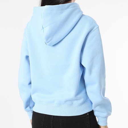 Tommy Hilfiger - Sudadera con capucha para mujer Corp Logo 3598 Azul claro