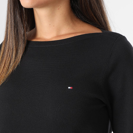 Tommy Hilfiger - Maglia da donna con punto barca 0099 Nero