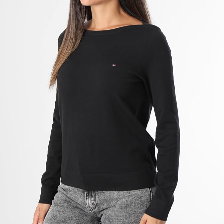 Tommy Hilfiger - Maglia da donna con punto barca 0099 Nero