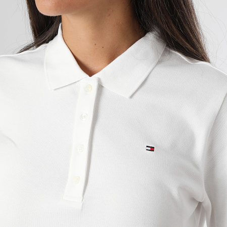 Tommy Hilfiger - Polo donna a maniche corte Regular Fit 1985 3224 Bianco