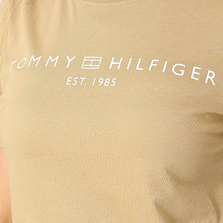 Tommy Hilfiger - Camiseta mujer Corp Logo 0276 Beige