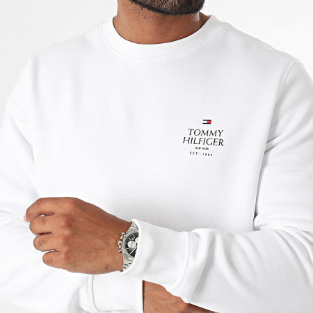 Tommy Hilfiger - Hilfiger Stack 5524 Sudadera cuello redondo Blanco