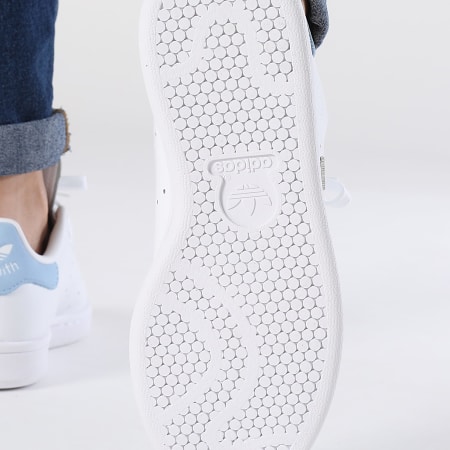 Adidas Originals - Stan Smith W Zapatillas Mujer IF6995 Calzado Blanco Plata Metálico Claro Cielo