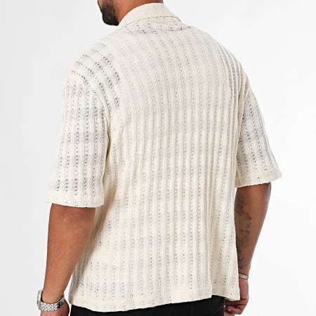 ADJ - Beige shirt met korte mouwen