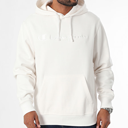 Sudadera champion blanca con capucha hot sale