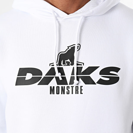 DAKS - Logo Hoodie Wit Zwart