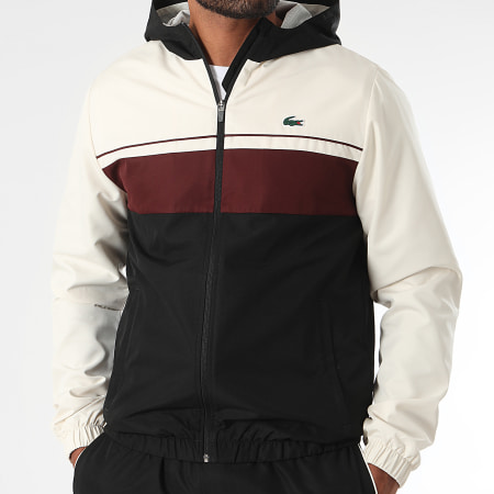 Lacoste Survetement Regular Fit Logo Crocodile Black Beige