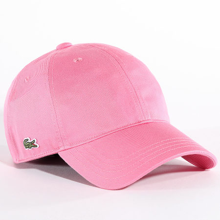 Casquette Side Logo Brode Crocodile Rose