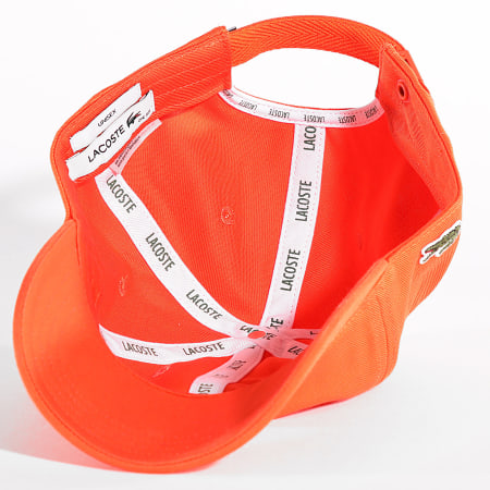Lacoste - Side Logo Embroidered Crocodile Orange Cap - Ryses display picture 1