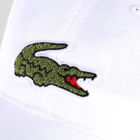 Center Big Logo Cappello in coccodrillo ricamato Bianco