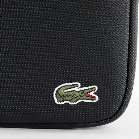 Lacoste - Bolso Logo Cocodrilo Bordado Negro