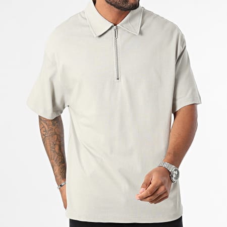 2Y Premium - Polo de manga corta AJ-6412 Gris claro