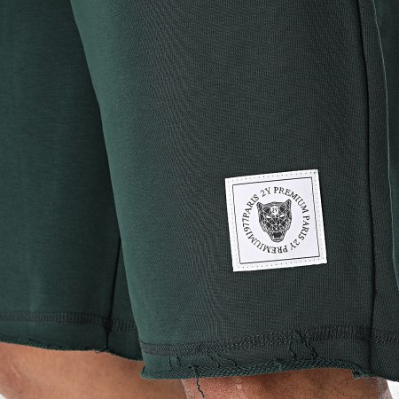 2Y Premium - Pantaloncini da jogging verde bottiglia