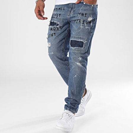 2Y Premium - Blauwe Denim Slim Jeans