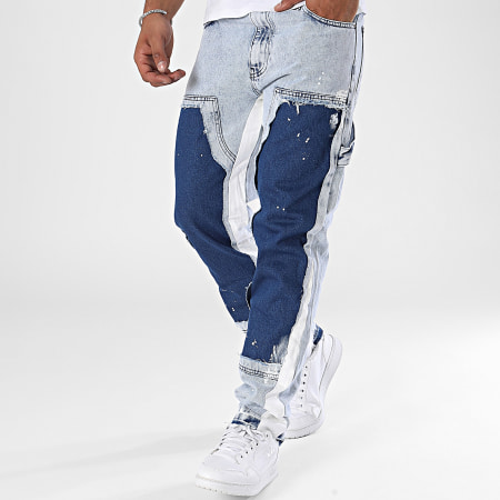 2Y Premium - Jeans regular fit con lavaggio blu