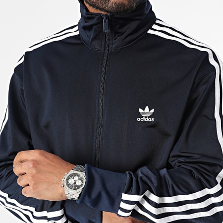 Adidas Originals - Fbird IR9893 Chaqueta con cremallera a rayas azul marino