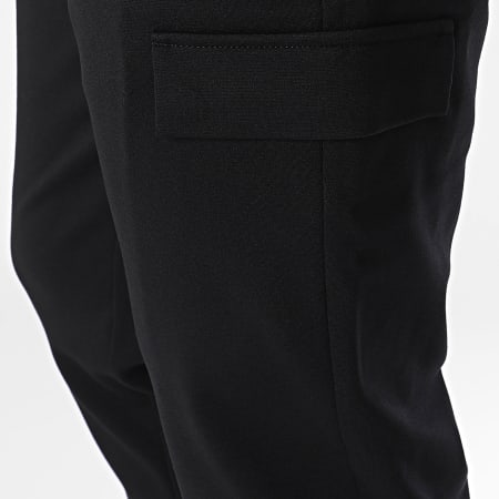 Calvin Klein - Pantaloni Cargo neri in maglia Apered 3487 Comfort