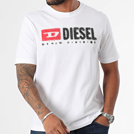 Diesel - Adjust K14 T-shirts A15025-0GRAI Wit