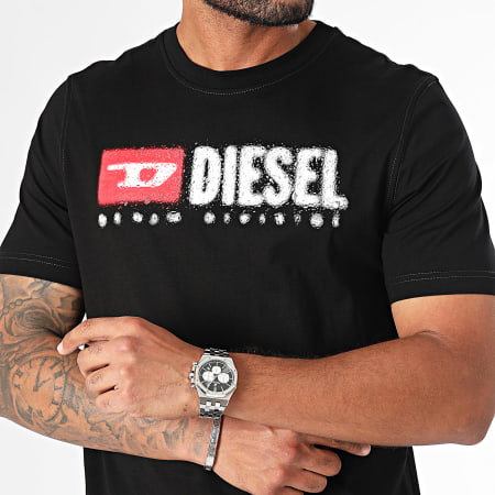 Diesel - Ajuste K14 Camiseta A15025-0GRAI Negro