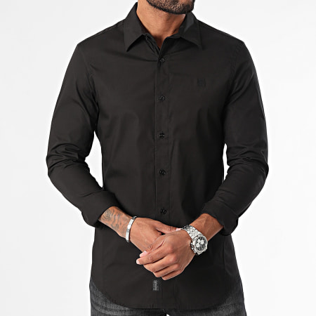 G-Star - Kent Slim Shirt Lange Mouw D25176-D701 Zwart