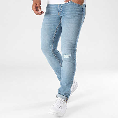 Jack And Jones - Glenn Original Blauwe Denim Slim Jeans