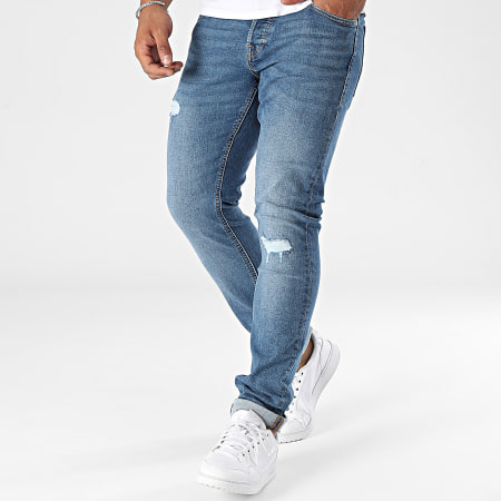 Jack And Jones - Glenn Original Blauwe Denim Slim Jeans