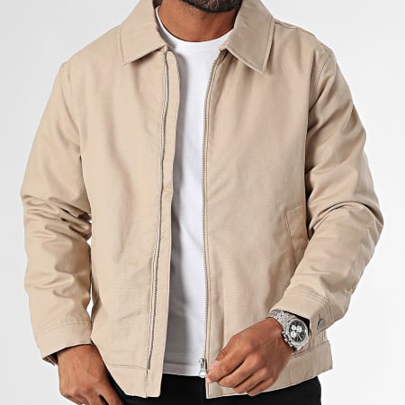 Jack And Jones - Bush Wick Werker Beige Rits Jas