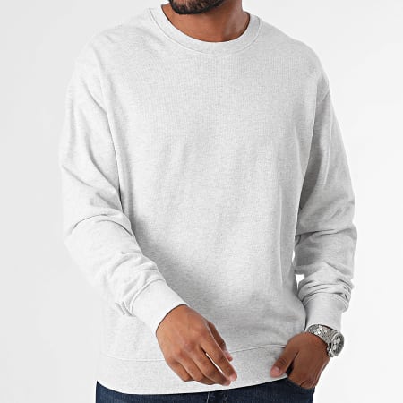 Jack And Jones - Lot De 2 Sweats Crewneck Charge Noir Blanc Chiné