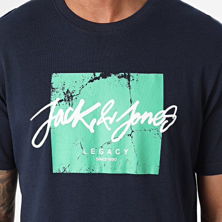 Jack And Jones - Juego De 5 Camisetas Tiley Nolan Azul Marino Blanco Negro