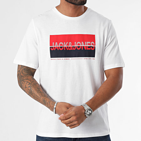 Jack And Jones - Juego De 5 Camisetas Tiley Nolan Azul Marino Blanco Negro