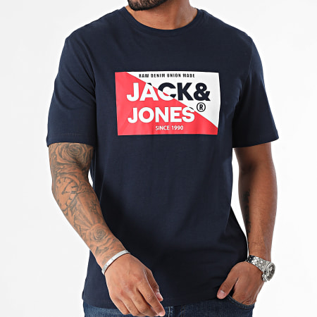 Jack And Jones - Juego De 5 Camisetas Tiley Nolan Azul Marino Blanco Negro