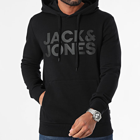 Jack And Jones - Lot De 2 Sweats A Capuche 12191761 Noir Beige