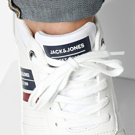 Jack And Jones - Dang Combo Heldere Wit Rode Dahlia Sneakers