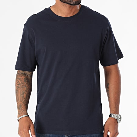 JJREBEL - Tee Shirt Brocky Bleu Marine