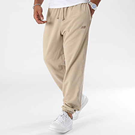 New Balance - Pantaloni da jogging MP41508 Beige