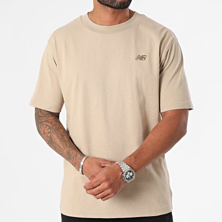 New Balance - Tee Shirt Relaxed Fit MT41533 Beige