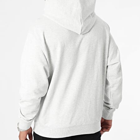 New Balance - Relaxed Fit Sudadera con capucha MT41534 Heather White