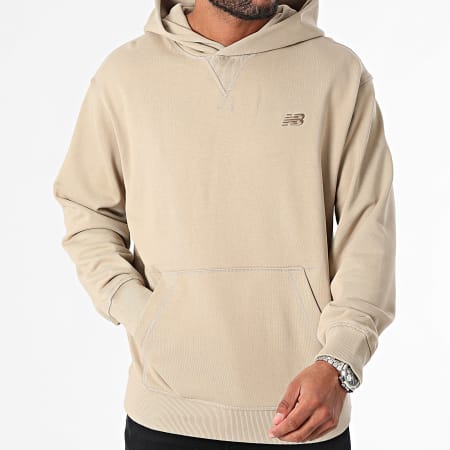 New Balance - Sudadera con capucha relaxed fit MT41534 Beige