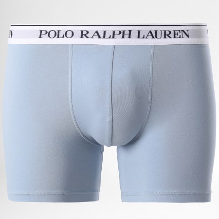 Polo Ralph Lauren - Set van 3 lichtblauwe marinegroene boxershorts