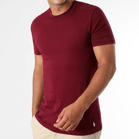 Polo Ralph Lauren - 3-pack originele speler t-shirts wit groen bordeaux