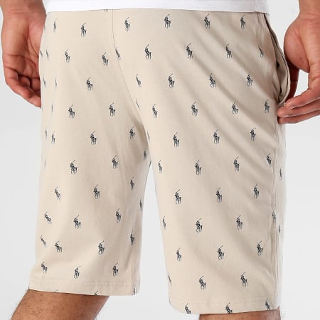 Polo Ralph Lauren - Pantaloncini da jogging beige All Over Player